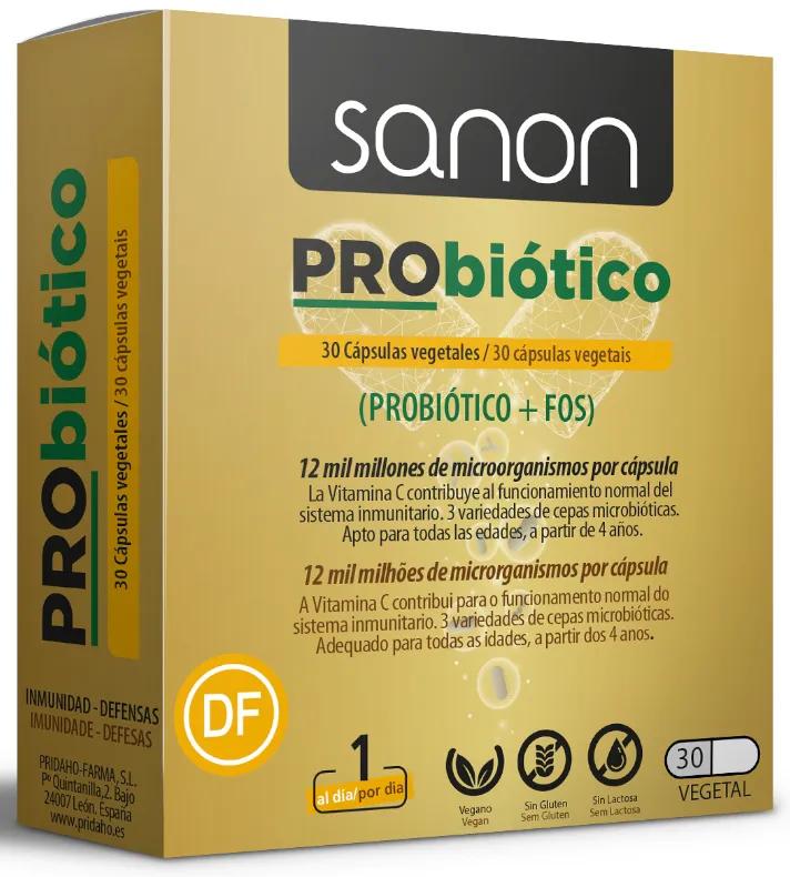 Sanon Probiotique 30 Gélules Végétales