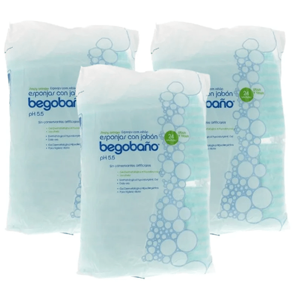 Begobaño-Schwämme mit Seife 3x24 Einheiten