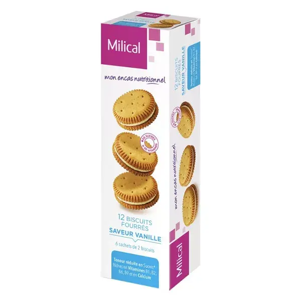 Milical Vanilla Biscuits 12 Pack