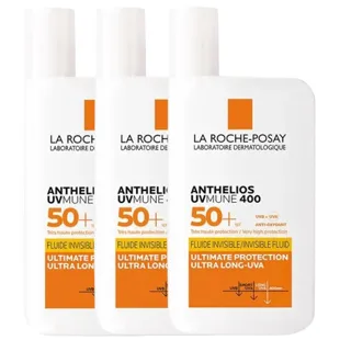 La Roche Posay Anthelios UV-MUNE 400 Fluido Invisible SPF50+ 3x50 ml