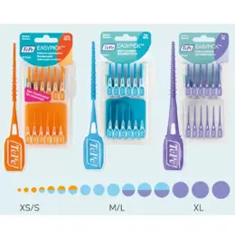 TePe Easy Pick Cure-Dents Silicone Turquoise M/L 36 unités