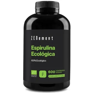 ZENement Organic Spirulina 600 Vegan Tablets