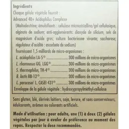 Solgar Advanced 40 Plus Acidophilus 60 gélules végétales