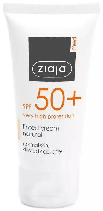 Ziaja Med Cream SPF50+ mit natürlicher Farbe 50 ml