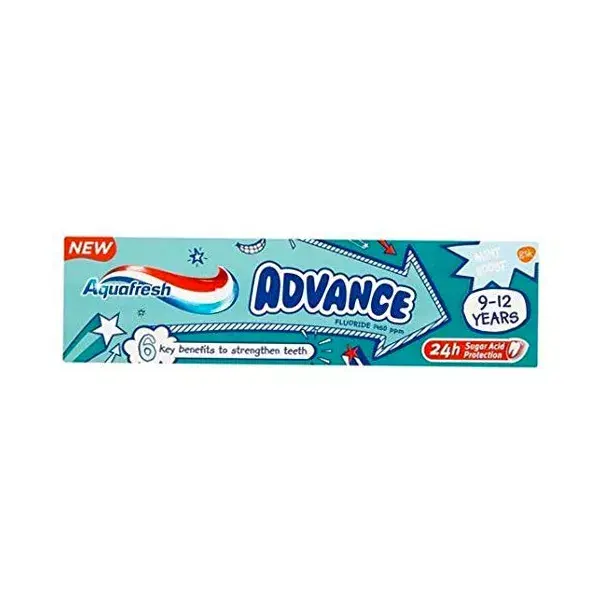 Aquafresh Dentifricio Advance Bambini 9 a 12 anni 75ml