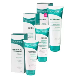 Trofolastin Anti-Dehnungsstreifen 250 ml + Postpartum 200 ml + Brüste 75 ml