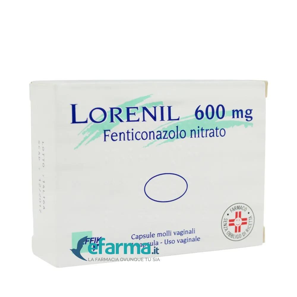 Lorenil 600 mg Fenticonazolo 1 Capsula Molle Vaginale