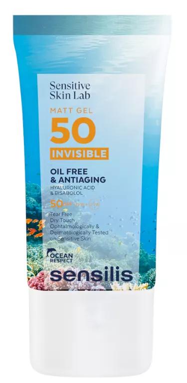 Sensilis Gel Mat Invisible Sans Huile SPF50 40 ml