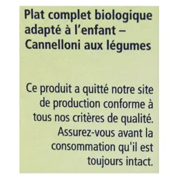 Hipp Bio La Mamma Cannelloni aux Légumes +15m 250g