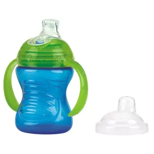 Nuby Super Spout Cup with Handles + 6m 240ml Blue