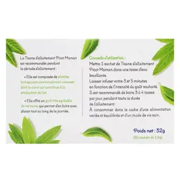 Picot Maman Tisane d'Allaitement Verveine Bio 20 sachets