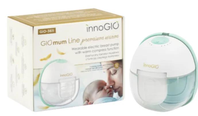 InnoGIO GIOmum Line Premium Warm Tragbare elektrische Thermo-Milchpumpe