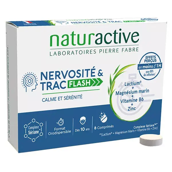 Naturactive Nervosité & Trac Flash Complexe Seriane 6 comprimés