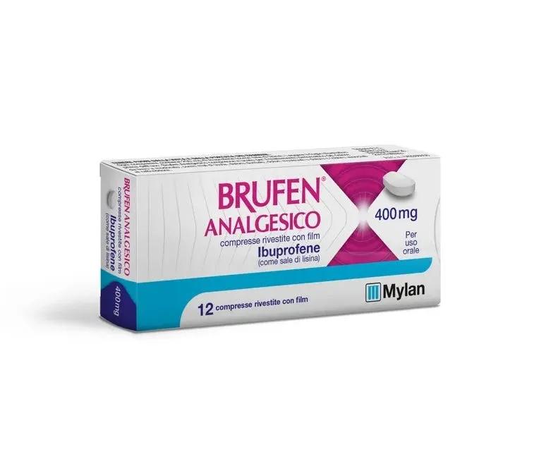 Brufen 400 mg Ibuprofene Analgesico 12 Compresse Rivestite