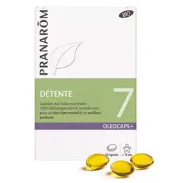 Pranarom Oleocaps 7 Détente Bio 30 capsules