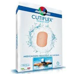 Cutiflex Acqua Stop Medicazione In Poliuretano Elastica E Trasparente 10x6 cm 5 Pezzi