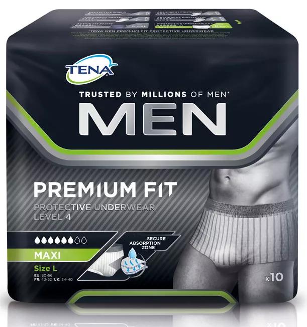 TENA Men Pants Premium Fit Large 10 uds
