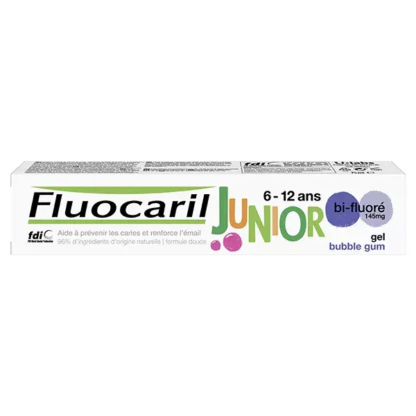 Fluocaril Junior 6-12 ans Dentifrice Gel Bubble 75ml