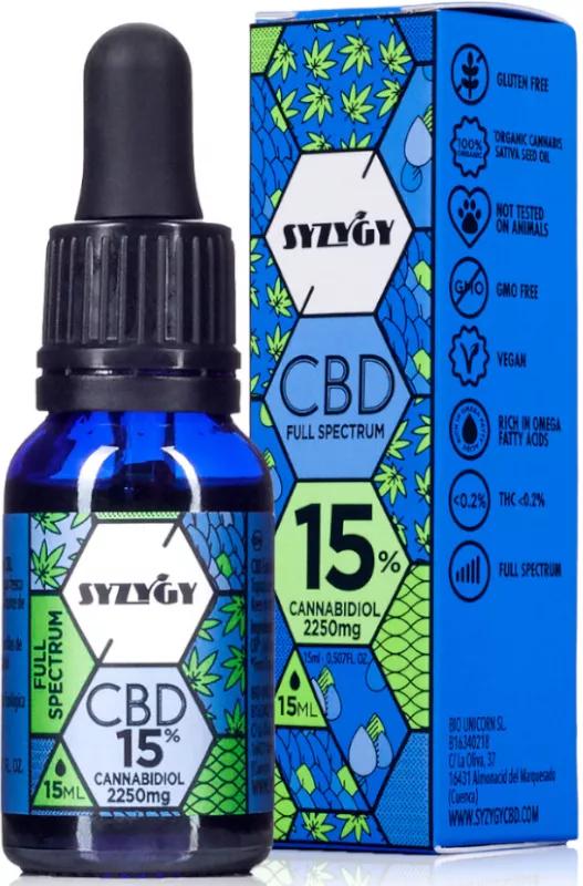 Syzygy Food Authentieke CBD-olie 15% Volledig spectrum 15 ml