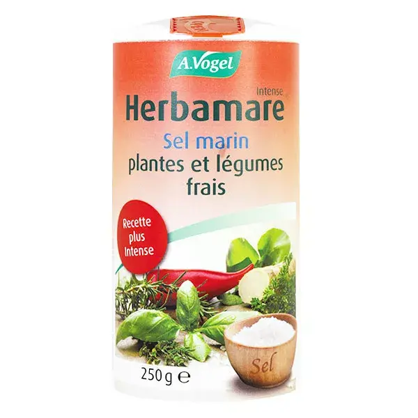 A.Vogel Herbamare Intense Sel Marin Plantes et Légumes Frais Bio 250g