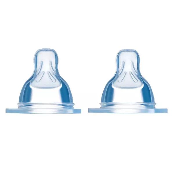 MAM Tettarella Anatomica Silicone Flusso 2 Medio Lotto di 2