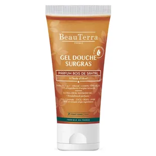 BeauTerra Superfatted Shower Gel Profumo di Sandalo - 100 ml