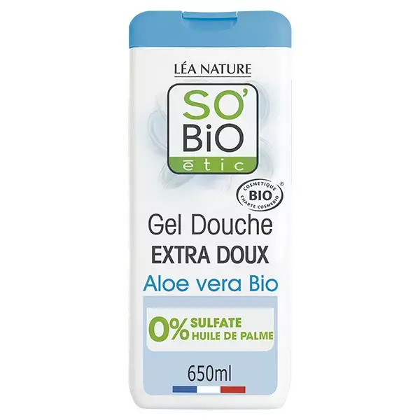 So'Bio Étic Douche Gel Extra Doux Aloe Vera Bio 650ml