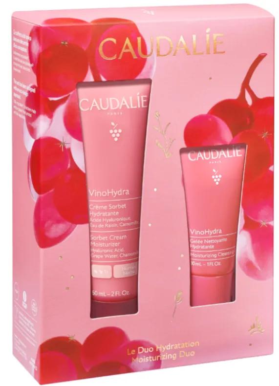 Caudalie Vinohydra Sorbetcreme 60 ml + Feuchtigkeitsspendendes Reinigungsgelee 30 ml