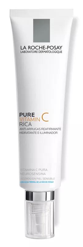 La Roche Posay Redermic Pure Vitamin C tratamento Anti-rugas Pele Seca 40ml