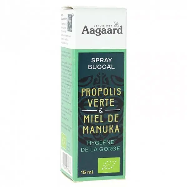 Aagaard Spray Buccal Propolis Verte & Miel de Manuka 15ml