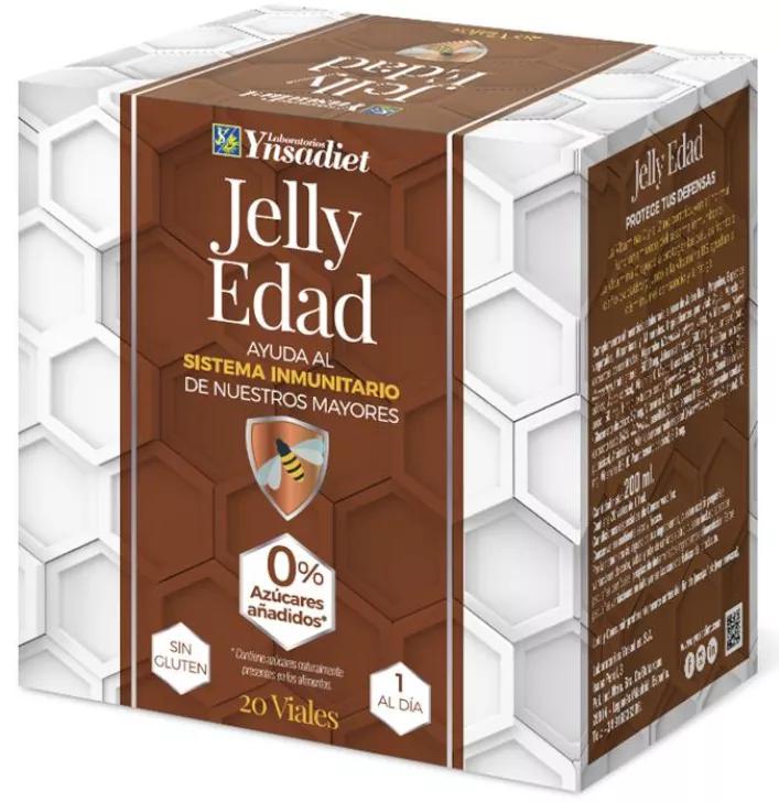 Ynsadiet Jelly Edad com Geleia Real 500 mg 20 Ampolas