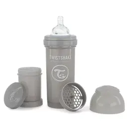 Twistshake Biberon Anti-Colique Gris Pastel +2m 260ml