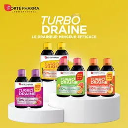 Forté Pharma TurboDraine Ananas Draineur Minceur Elimination Lot de 2 x 500ml