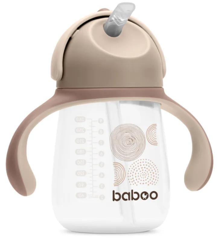 Baboo Gobelet d&#39;Apprentissage avec Paille Au Naturale +9m 260 ml