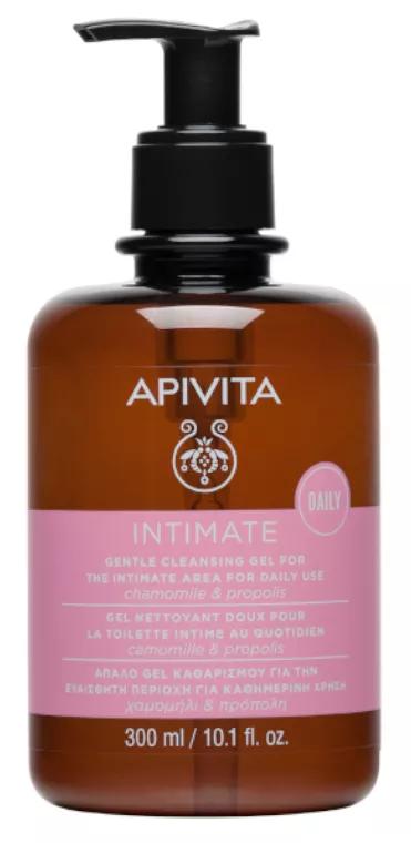 Apivita Intimate Care Gel soft cleaner for intimate area daily use with camomile and propolis 300ml