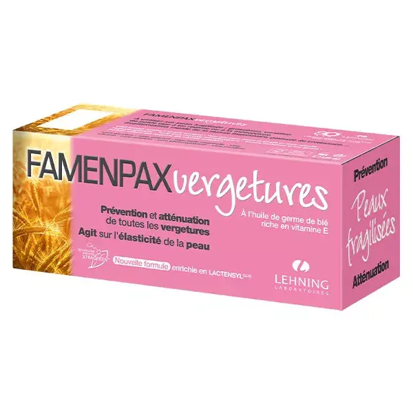 Lehning Femmes Crème Vergetures Famenpax 125ml