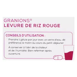 Granions Levure de Riz Rouge 150mg 30 gélules