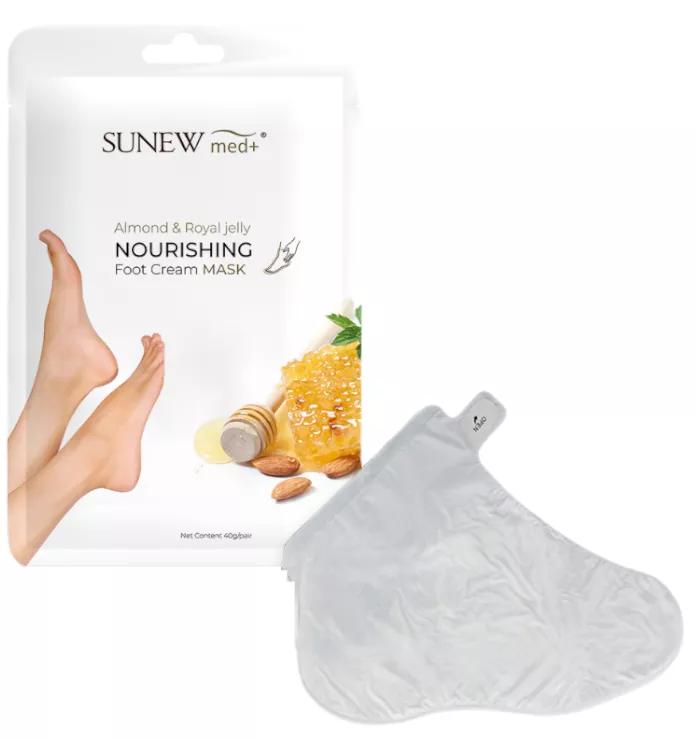Sunewmed+ Fußmaske mit süßem Mandelöl und Gelée Royale 60 gr