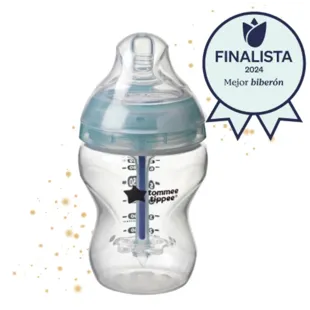 Tommee Tippee Biberón Anticólico Avanzado Flujo Lento 260 ml Transparente