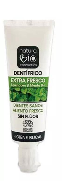Naturabio Cosmetics Naturabio Extra Fresh Zahnpasta ohne Fluorid Echinacea und Minze BIO 25 ml