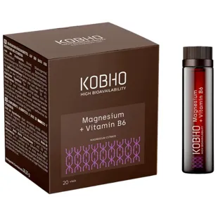 Kobho Labs Magnesium + Vitamin B6 Fläschchen 20x25 ml