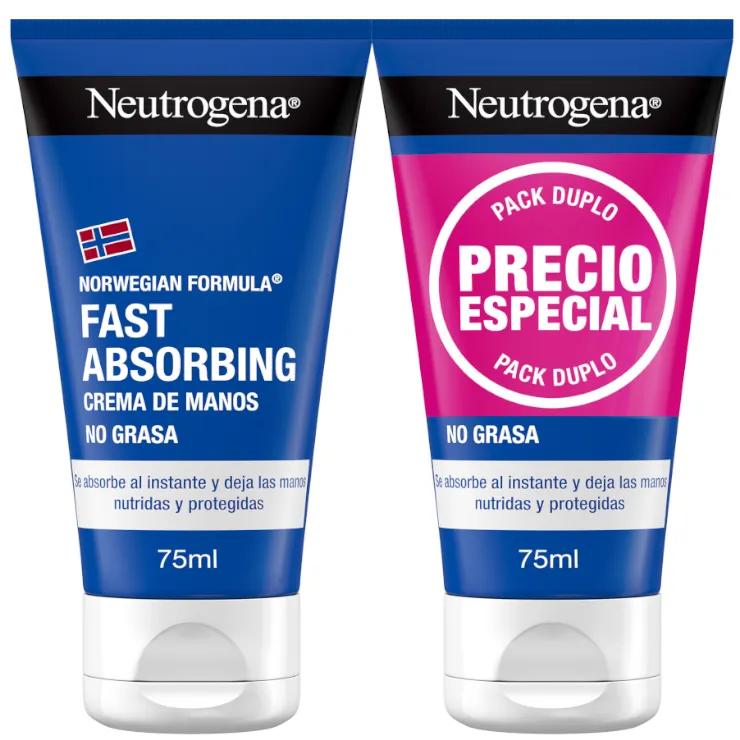Neutrogena Rapid Absorption Handcreme 75ml DUPLO