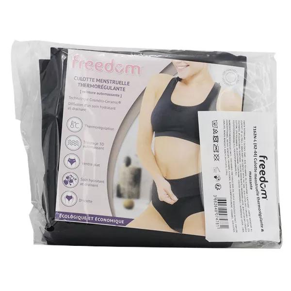 Bragas menstruales moldeadoras y masajeadoras Freedom, vientre plano, talla S, color negro