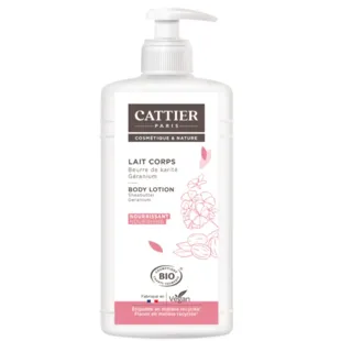 Cattier Lait Hydratant body Shea geranium 500ml