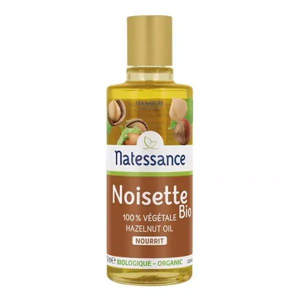 Natessance Huile de Noisette Bio 100% Pure 100ml