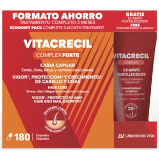 Vitacrecil ComplexForte 180 Tablets + Shampoo 100 ml