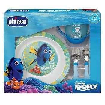 Chicco Set Pappa Dory Azzurro +18m 4 Pezzi