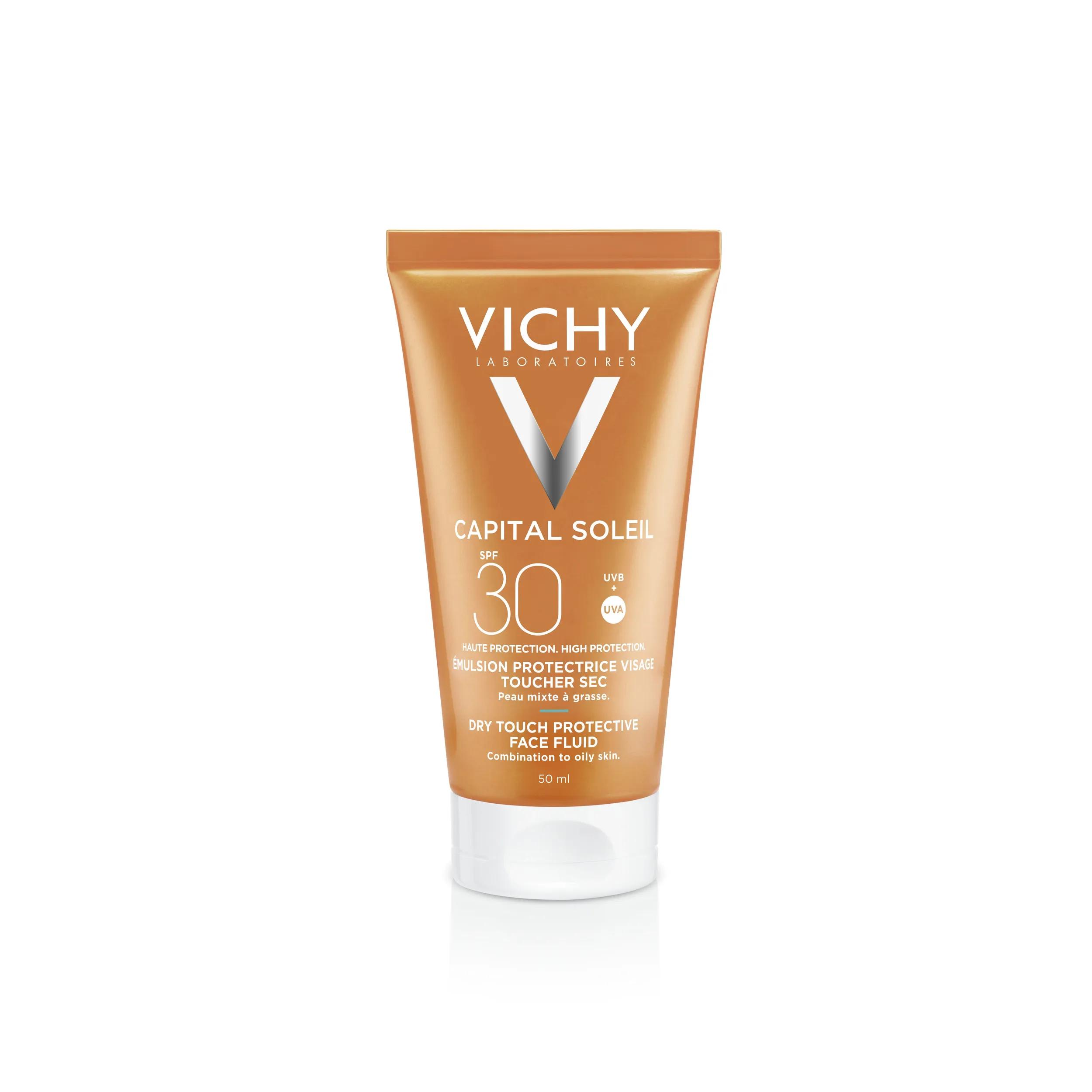 Vichy Capital Soleil Crema Emulsione anti-lucidità Effetto Asciutto SPF 30 50 ml