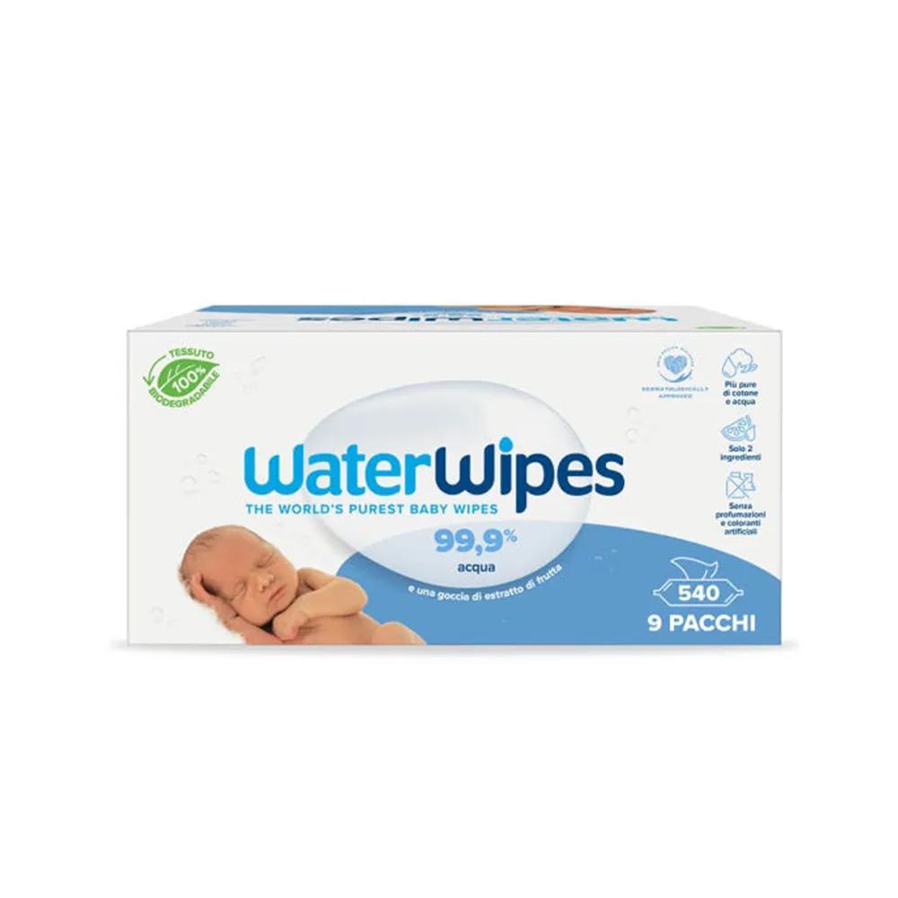 Waterwipes BIO Baby Salviette Detergenti per Neonati 9x60 Pezzi