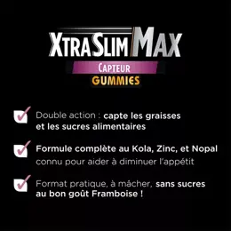 Forté Pharma XtraSlim Max Gummies Capteur de Graisses Perte de Poids - 60 Gommes